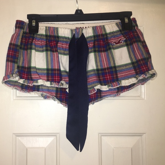 Hollister plaid short pajama shorts