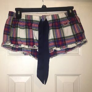 Hollister plaid short pajama shorts