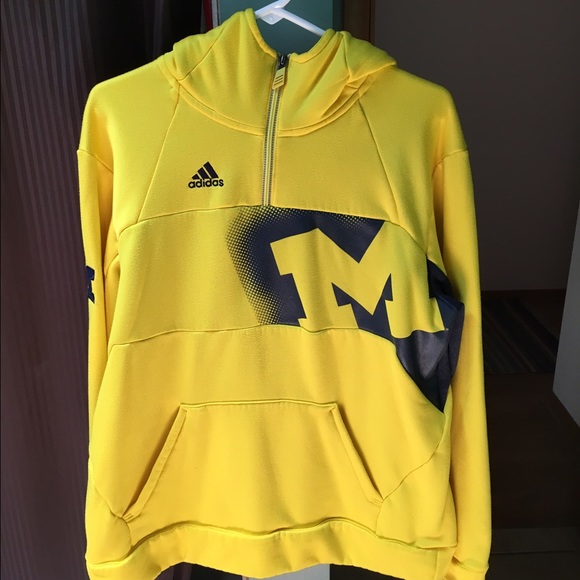 Adidas Michigan Wolverines Hoodie Medium