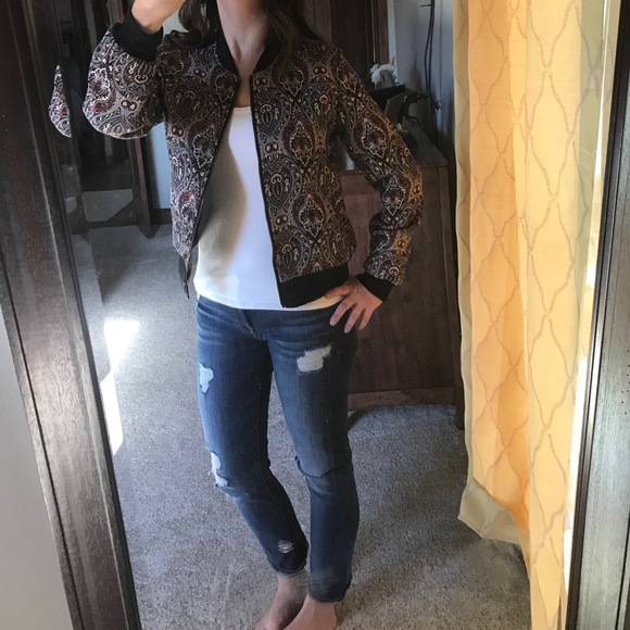 Bomber jacket by Jack paisley print size M