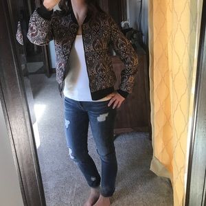 Bomber jacket by Jack paisley print size M