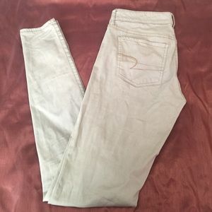 Tan American Eagle Jeggings