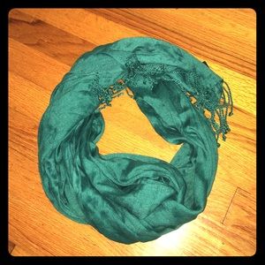 Teal scarf