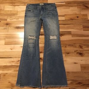 Free people distressed flares