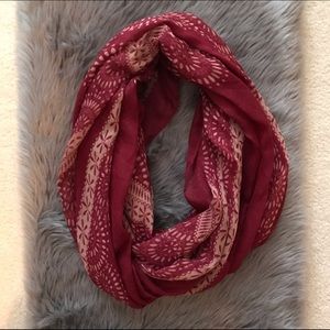 Burgundy Boho Scarf