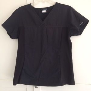 Cherokee stretch black scrub top