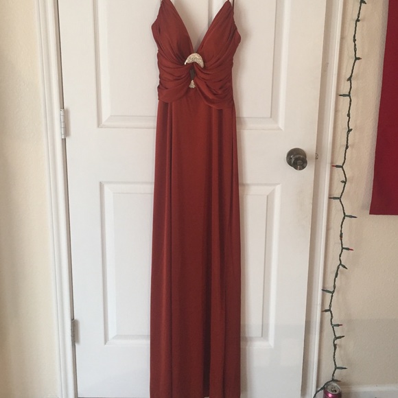 Orange Prom Dress - Picture 1 of 3