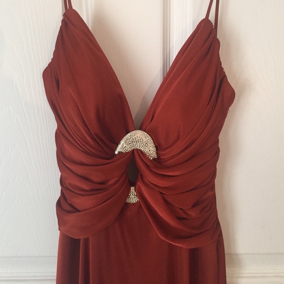 Orange Prom Dress - Picture 2 of 3