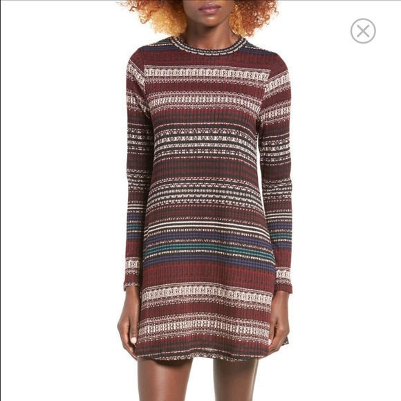 Striped sweater dress