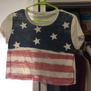 American flag crop top