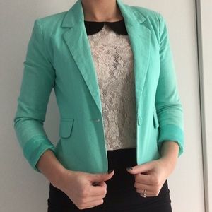 Teal blazer