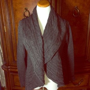 Cable knit shrug sweater