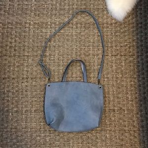 Baby blue handbag