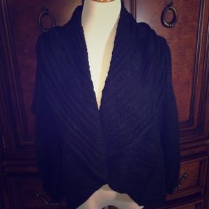 Cable knit sweater shrug