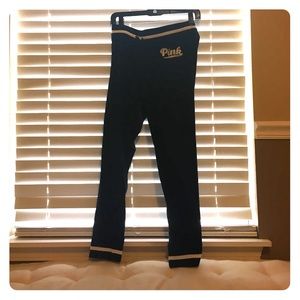 Victoria's Secret pink black yoga pants