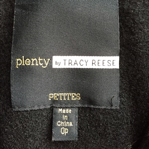 Plenty Tracy Reese Metallic Embrdrd Blk Coat 0P - Picture 4 of 4