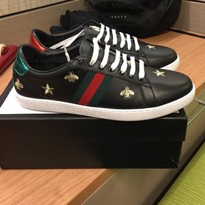 Men's Gucci Ace-Embroidered Sneakers
