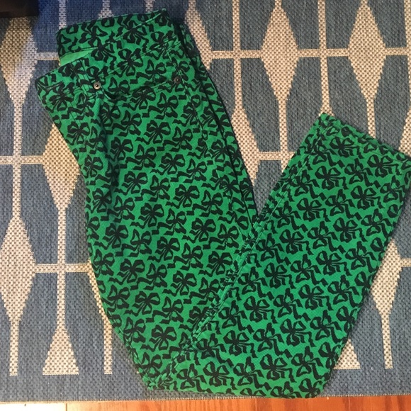 J. Crew Bow Print Corduroys