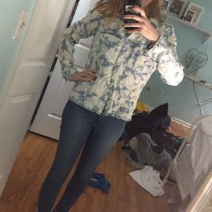 Acid wash Guess denim shirt