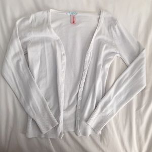 Downeast Basics white cardigan