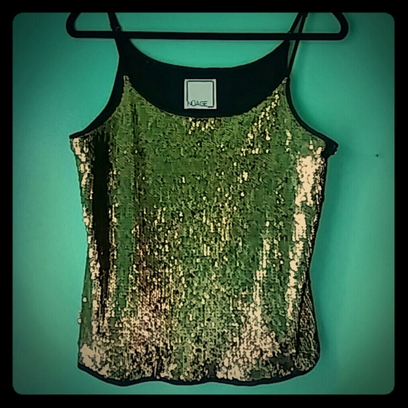 Mermaid style cami gold and black - Picture 2 of 4