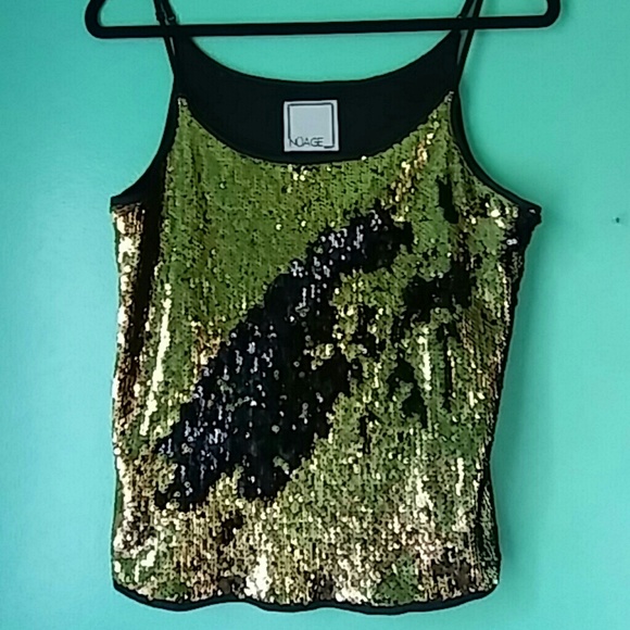 Mermaid style cami gold and black - Picture 3 of 4