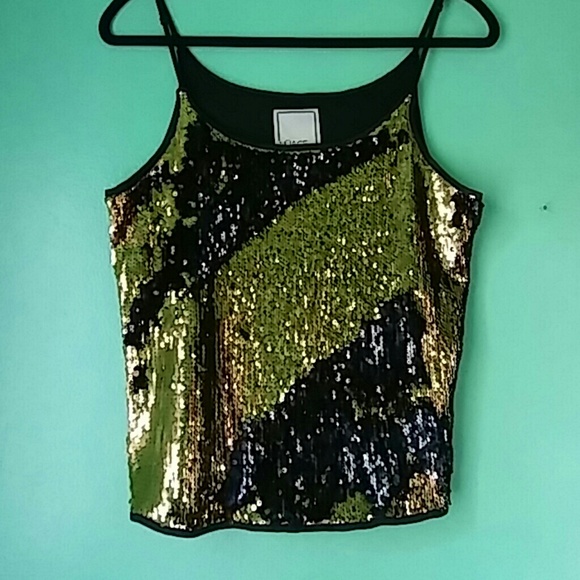 nuage Tops - Mermaid style cami gold and black
