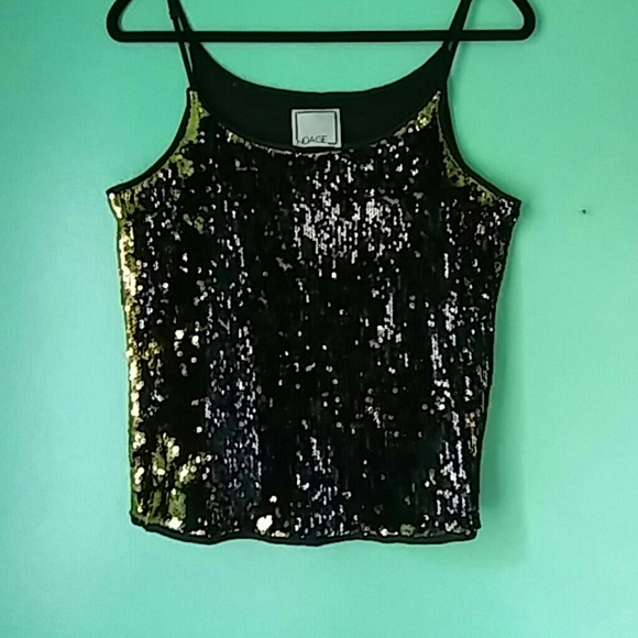 Mermaid style cami gold and black - Picture 4 of 4