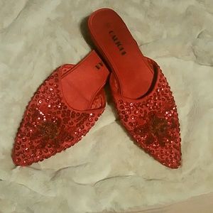 *NEW NOW...Calique Sequin Slippers