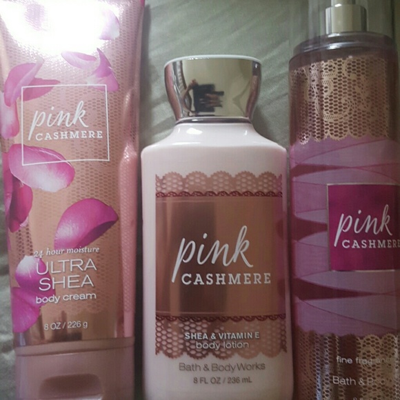 3 Full Size Pink Cashmere Set