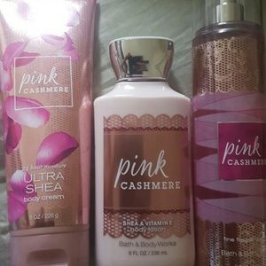 3 Full Size Pink Cashmere Set