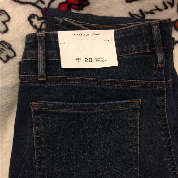 Loft curvy straight jeans size 6
