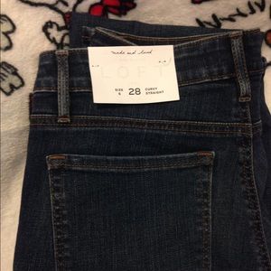 Loft curvy straight jeans size 6