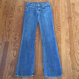 7 for all mankind boot cut jeans medium blue