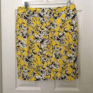 Bright floral forever 21 pencil skirt