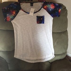 New w/ tags galaxy sleeved shirt from Rue21