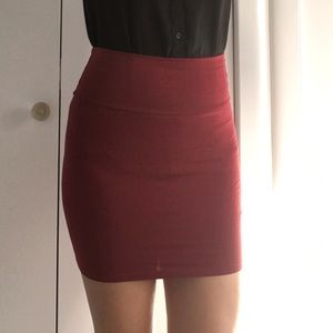 Maroon skirt
