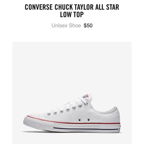 White Converse Chuck Taylor - low top