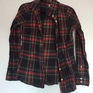 Plaid jcrew button down