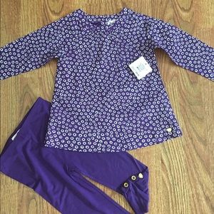 Juicy couture purple tunic and leggings size 6/12m