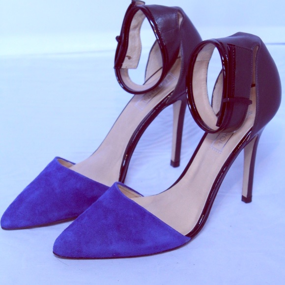 Topshop Ankle Strap Two Tone Shoes 39
