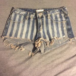 Free People jean shorts