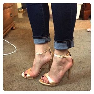 M by Michael Antonio gold heels