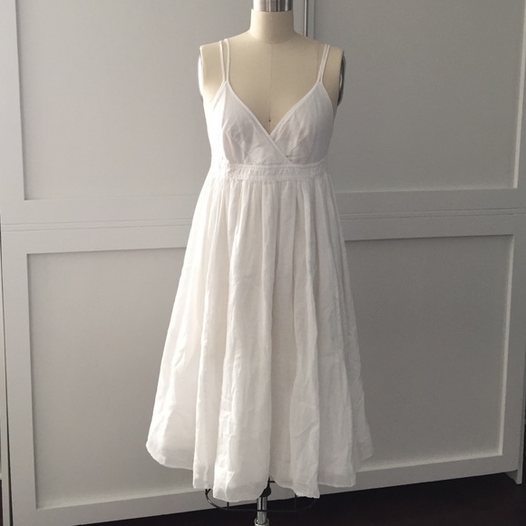 JCrew Flowy white summer dress