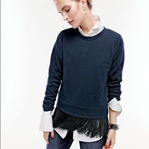 Jcrew fringe sweater- Never been worn!
