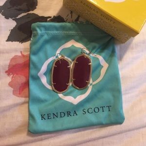 Maroon Kendra Scott Danielle earrings