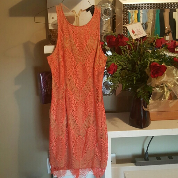 Beautiful coral dress