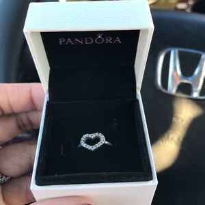 Heart pandora ring, size 5