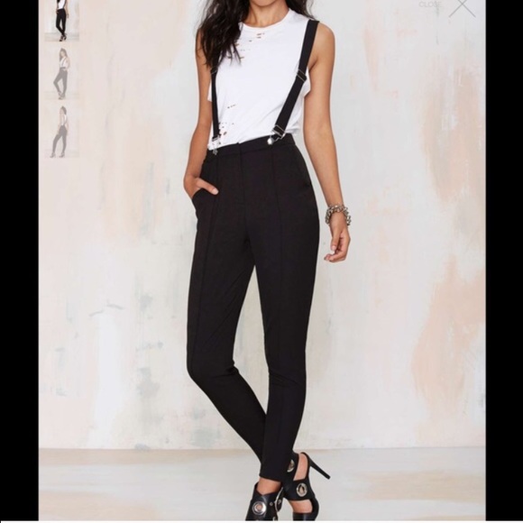 Nasty Gal Suspender Pants