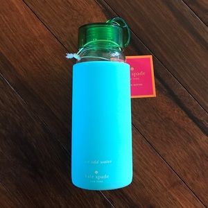 NWT Kate Spade glass water bottle